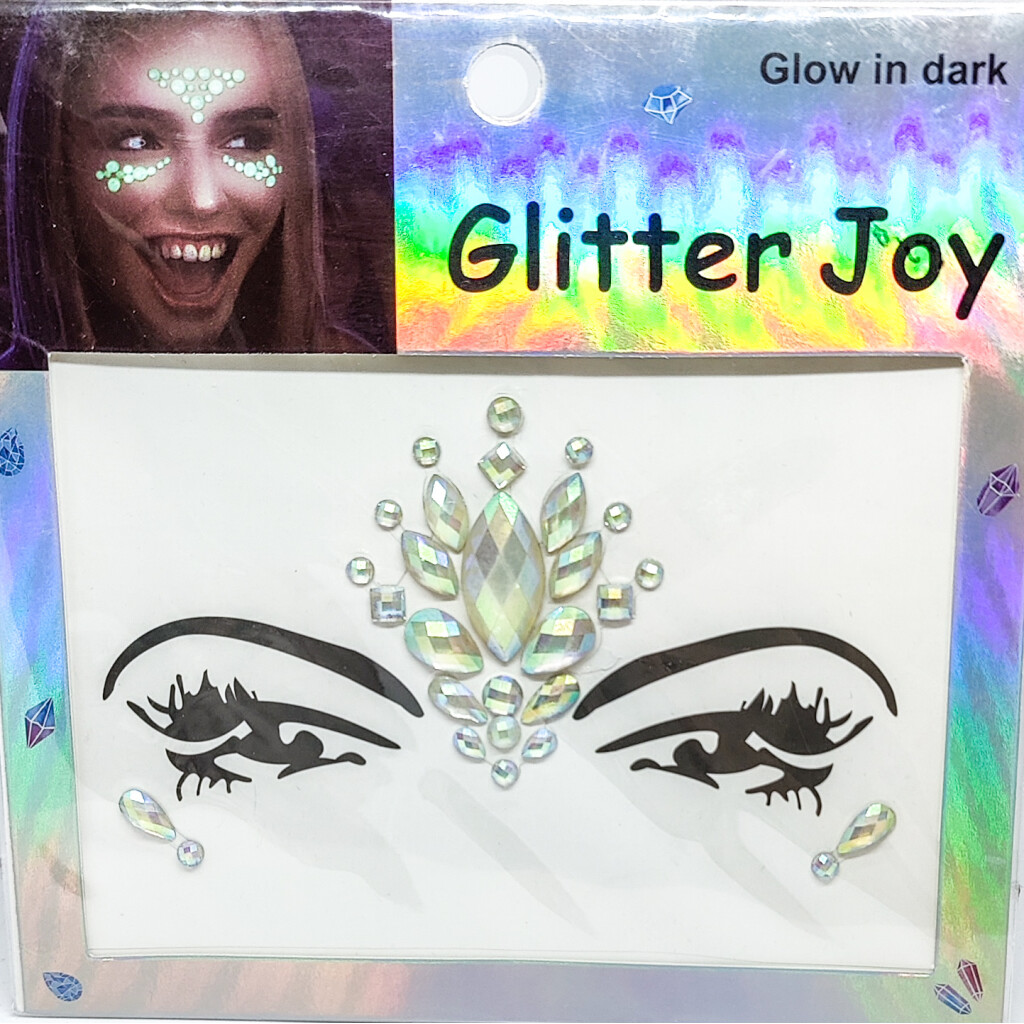 Face Gems - BFG1811 Glow In The Dark Forehead Gems