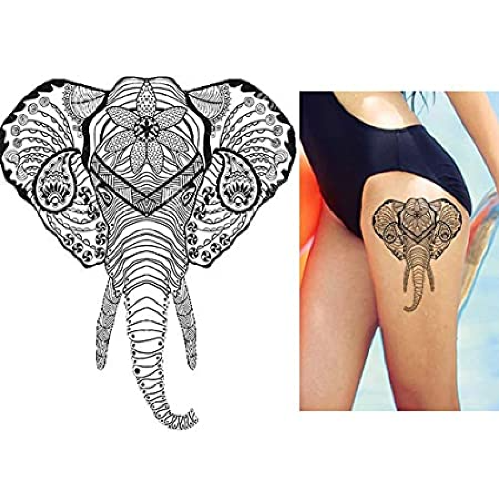 Temporary Tattoo KM-102 Elephant