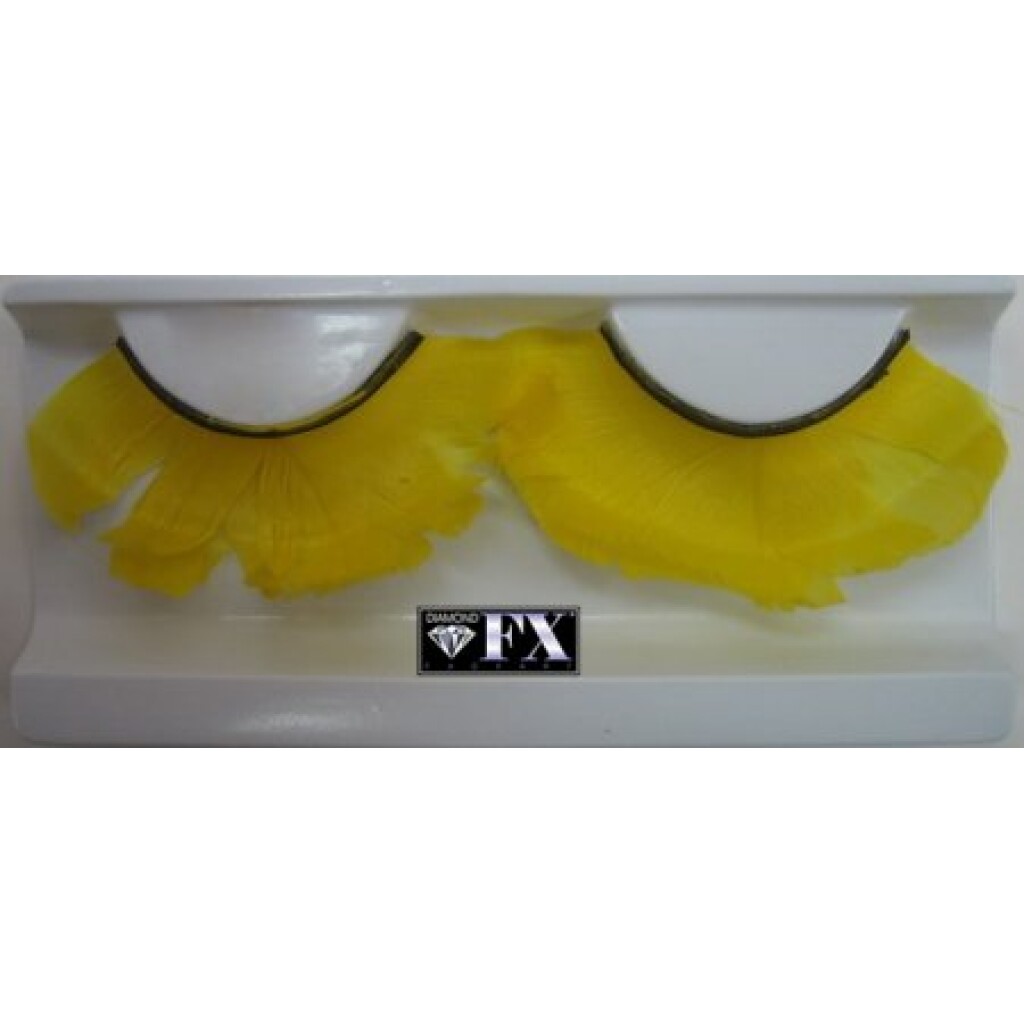 Diamond FX - Hand-made Yellow Feather Lashes