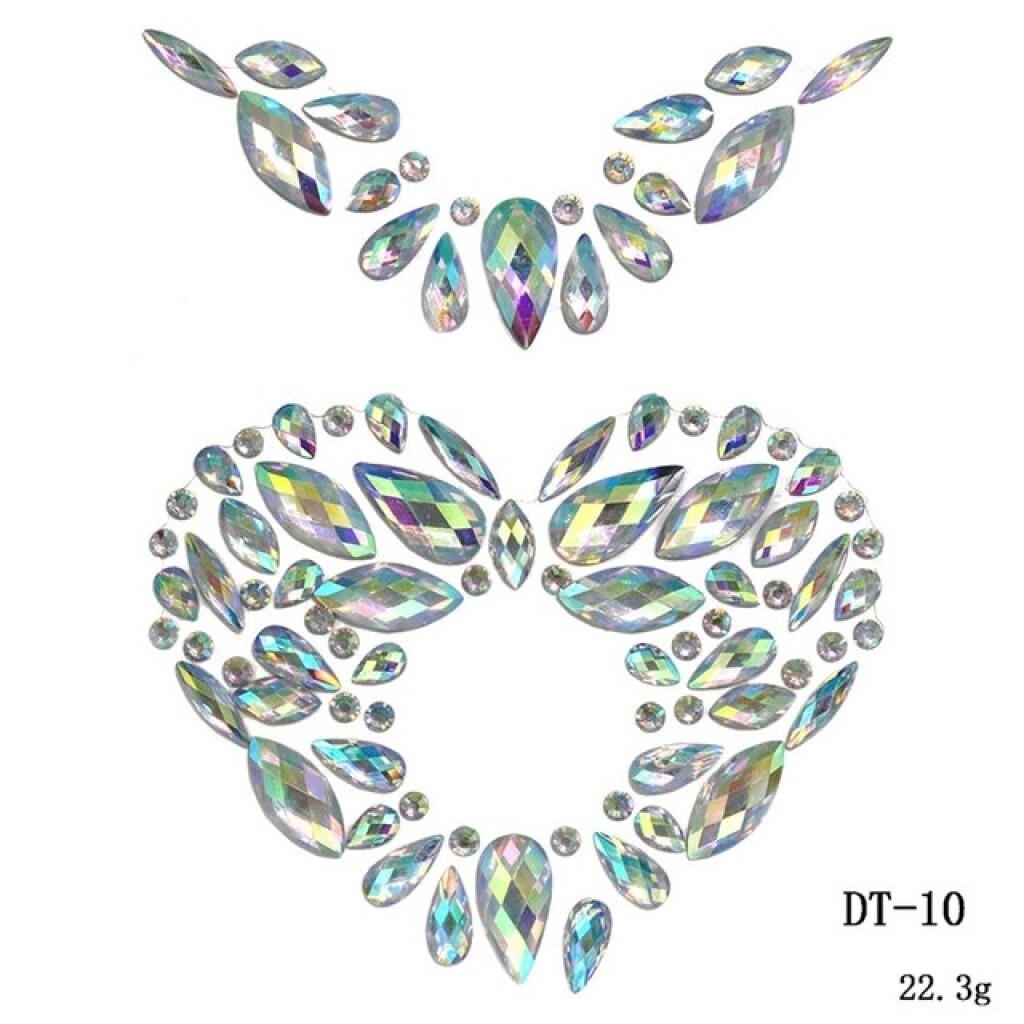 Face gems - DT-10 Iridescent Belly Gems
