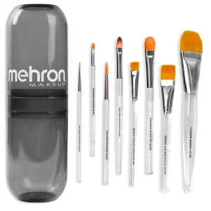 Mehron Paradise Makeup AQ brush set with holder