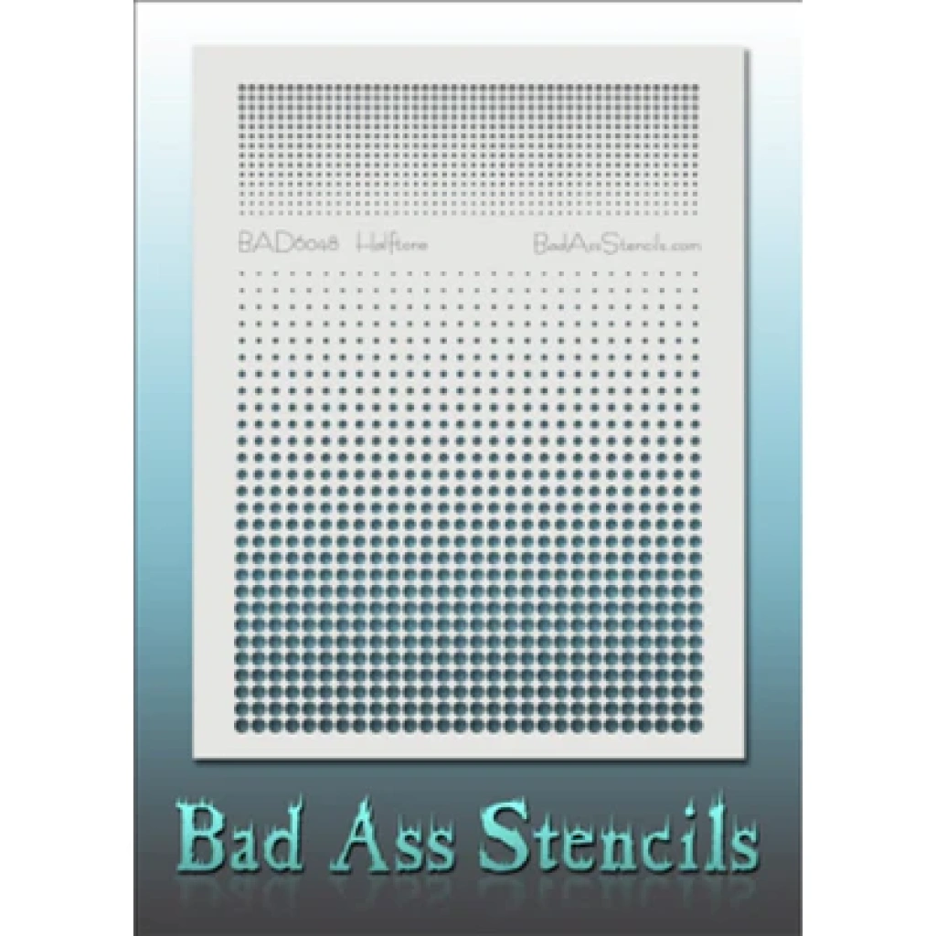 Bad Ass Stencils BAD6048 - Halftone (dot gradient)