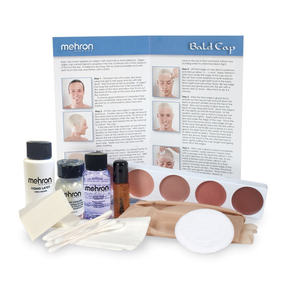 Mehron Bald Cap Professional Makeup Kit