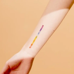 Temporary Tattoo - Rainbows and Color shapes