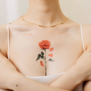 Temporary Tattoo - English Rose