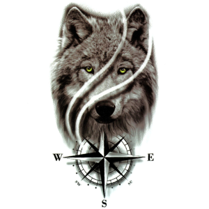 Temporary Tattoo XQB-206 Wolf