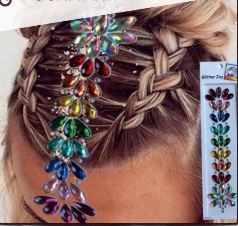 Glitter Joy - Rainbow hair gems