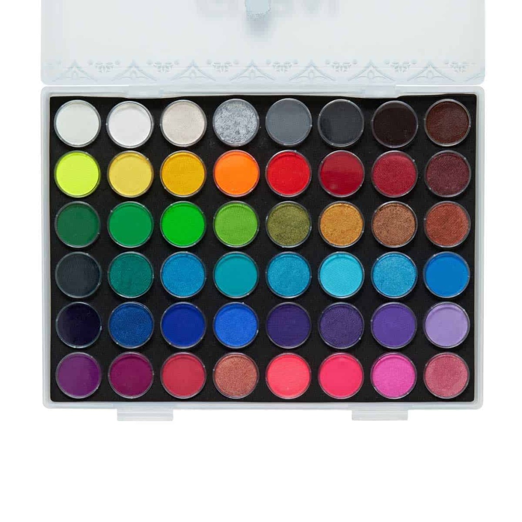 Global Colours - All You Need Grande, 48 Color Mini Face & Body Art FX Palette Sampler 48 x 6g