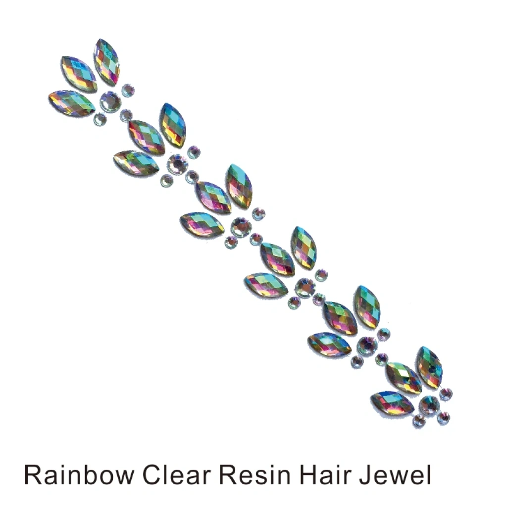 Glitter Joy - Iridescent rainbow hair gems