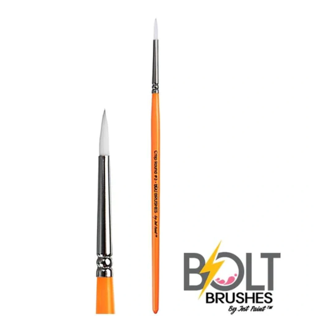 BOLT | Face Painting Brushes by Jest Paint - Crisp Round #3