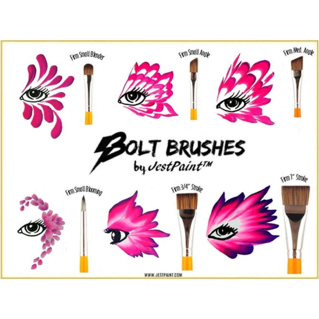 BOLT | Face Painting Brushes by Jest Paint - Small FIRM Blender