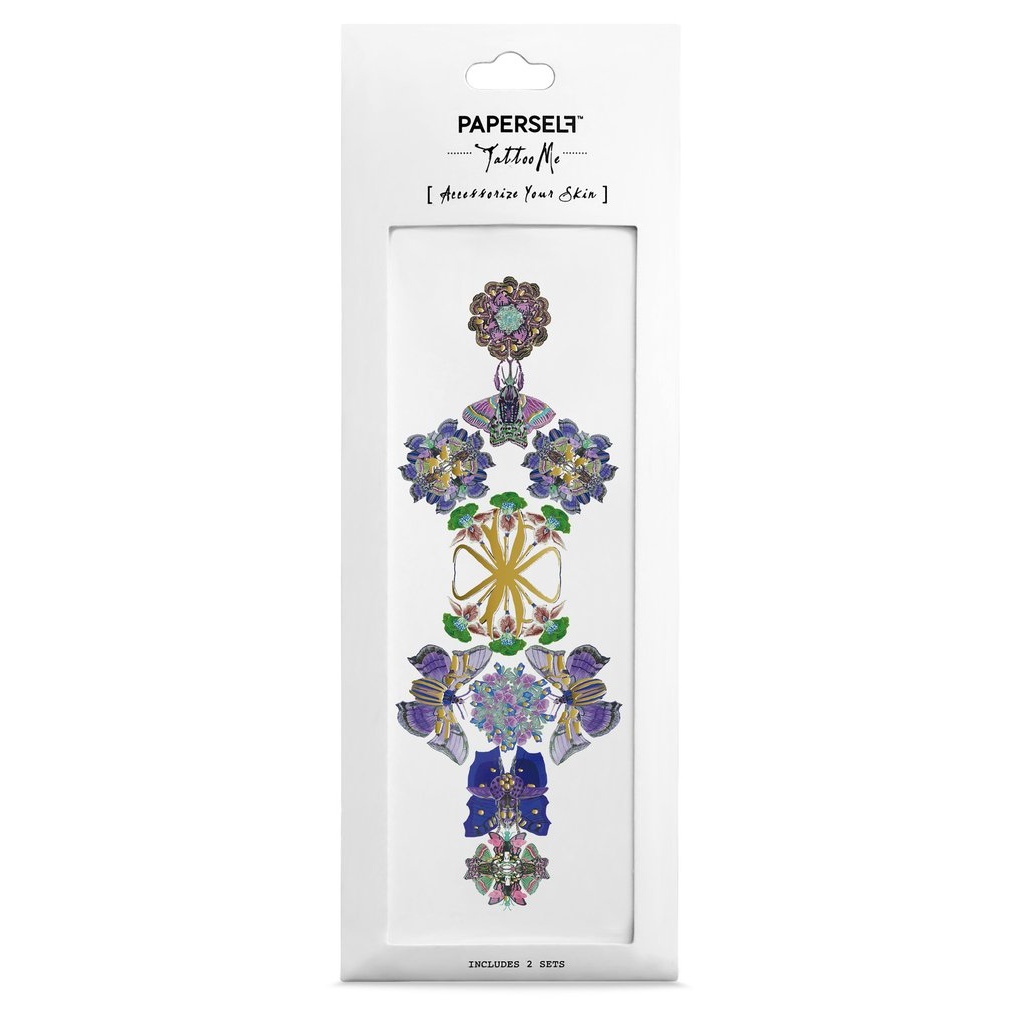 PAPERSELF Temporary Tattoo - Viola Butterfly