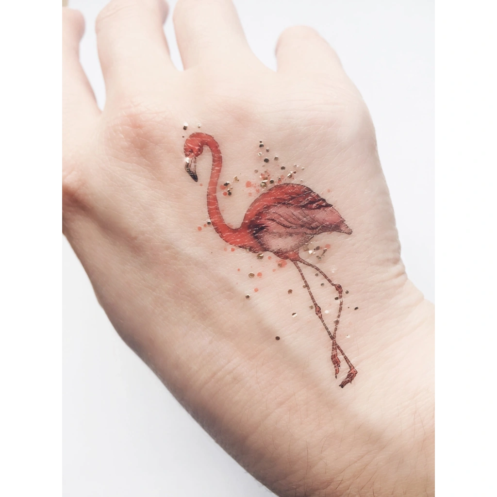 PAPERSELF Temporary Tattoos - Mini Flamingo