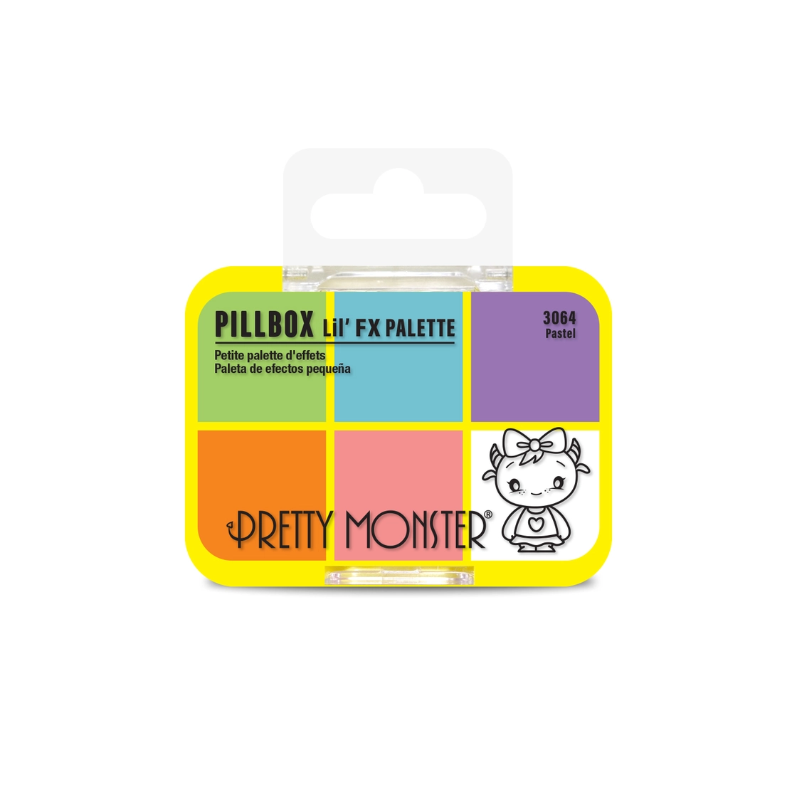 Pretty Monster Pillbox Lil' Fx Palette - Pastel (Greasepaint Face Paint ...