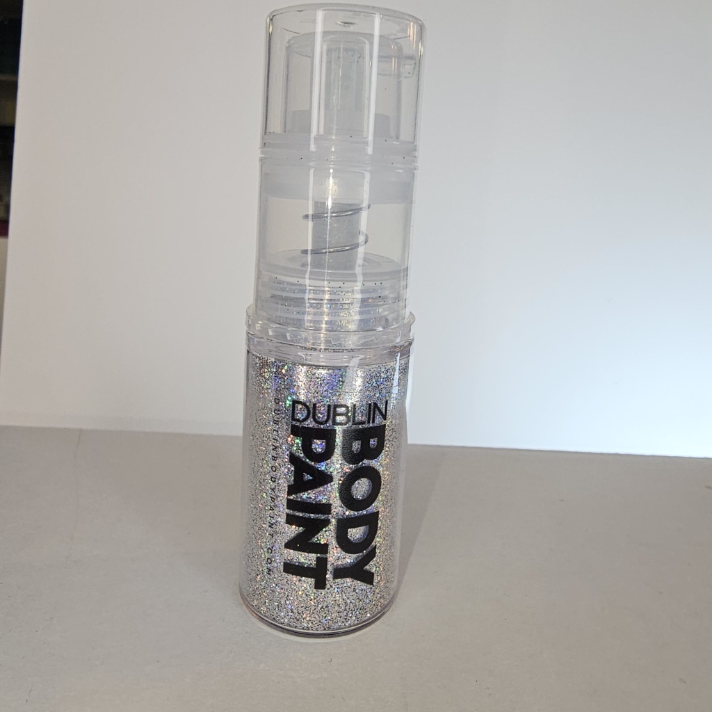 Dublin Body Paint Spray Glitter - Silver Holographic