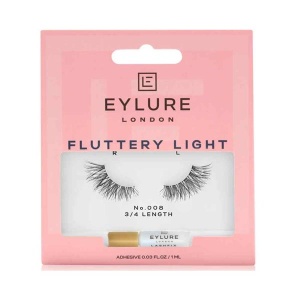 Eylure Fluttery Light 008 3/4 Length False Eyelashes (incl eyelash glue)