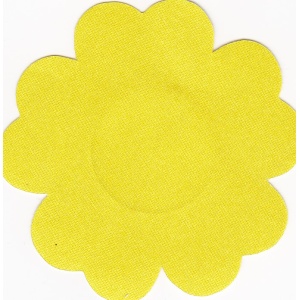 Pasties (Nipple Covers) 1 Pair of Flower Shape in Yellow