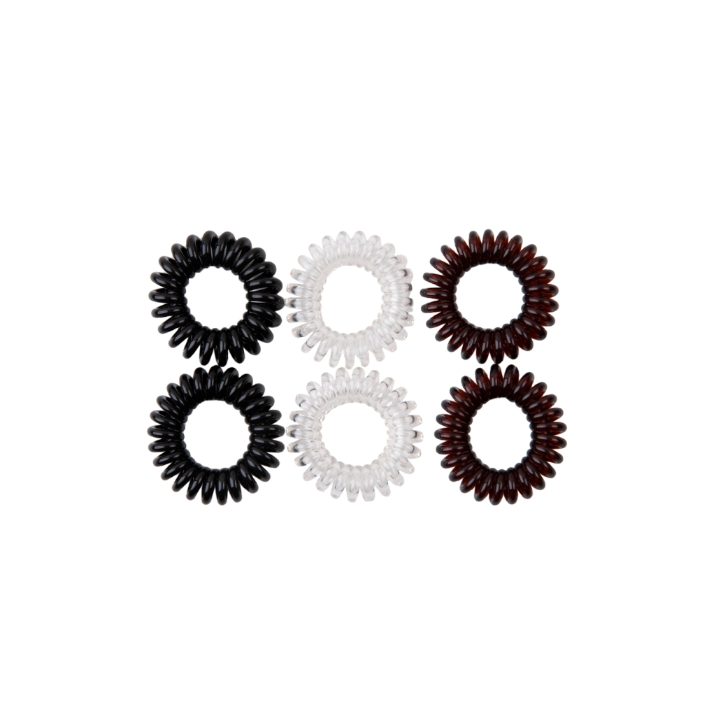 1699 Invisible Spiral Hair Ties 6 Units No Bad Hair