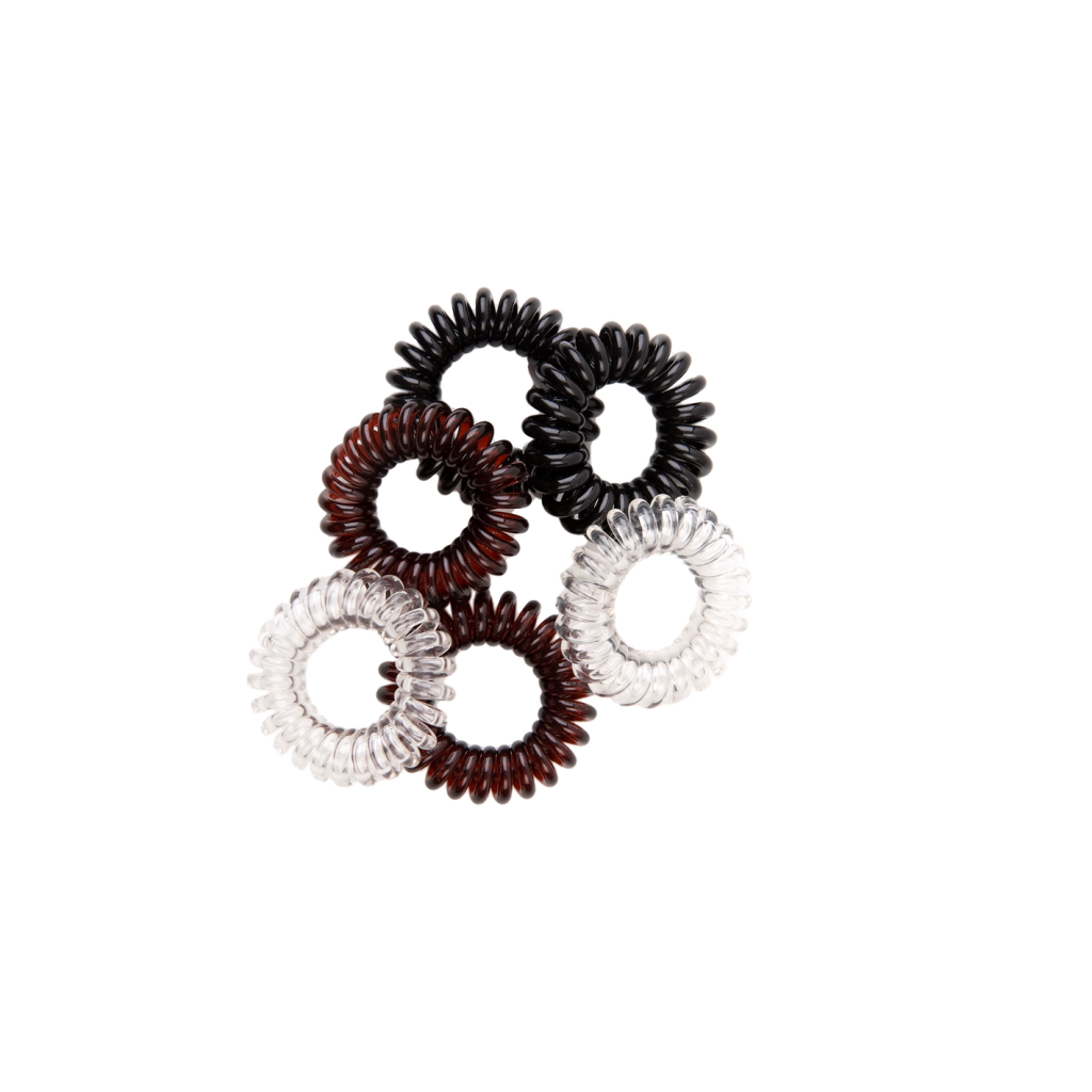 1699 Invisible Spiral Hair Ties 6 Units No Bad Hair