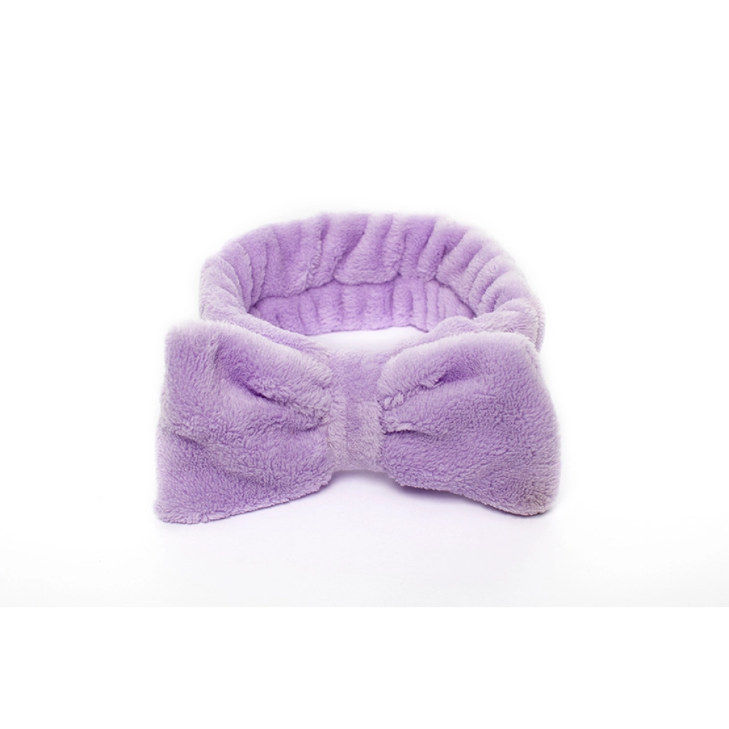 1699 Bow Head Band - Lavender