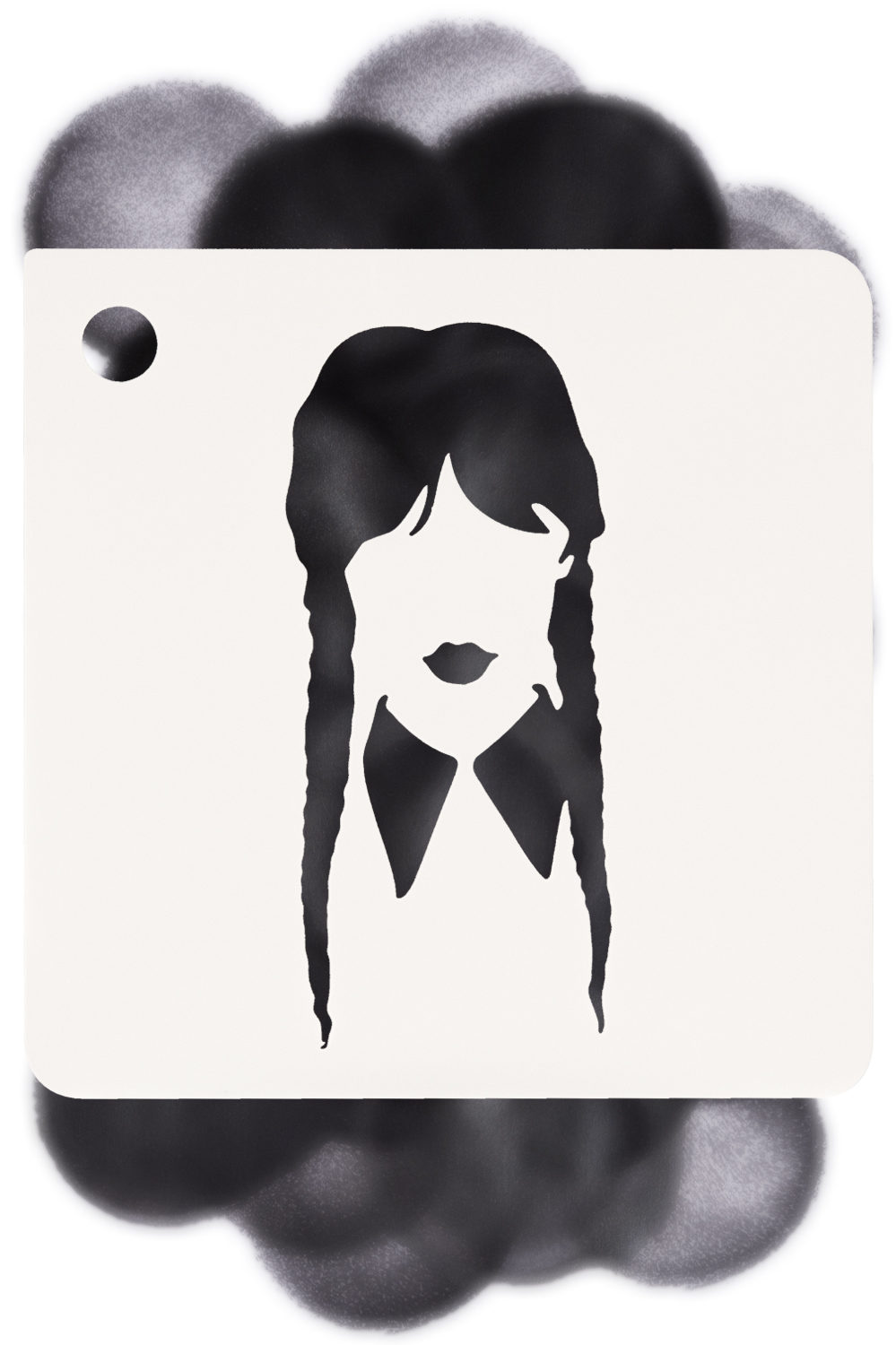 PXP Stencil - Wednesday Addams
