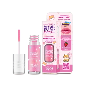 Rude Cosmetics - Sparkle Lip Oil Strawberry (Pink)