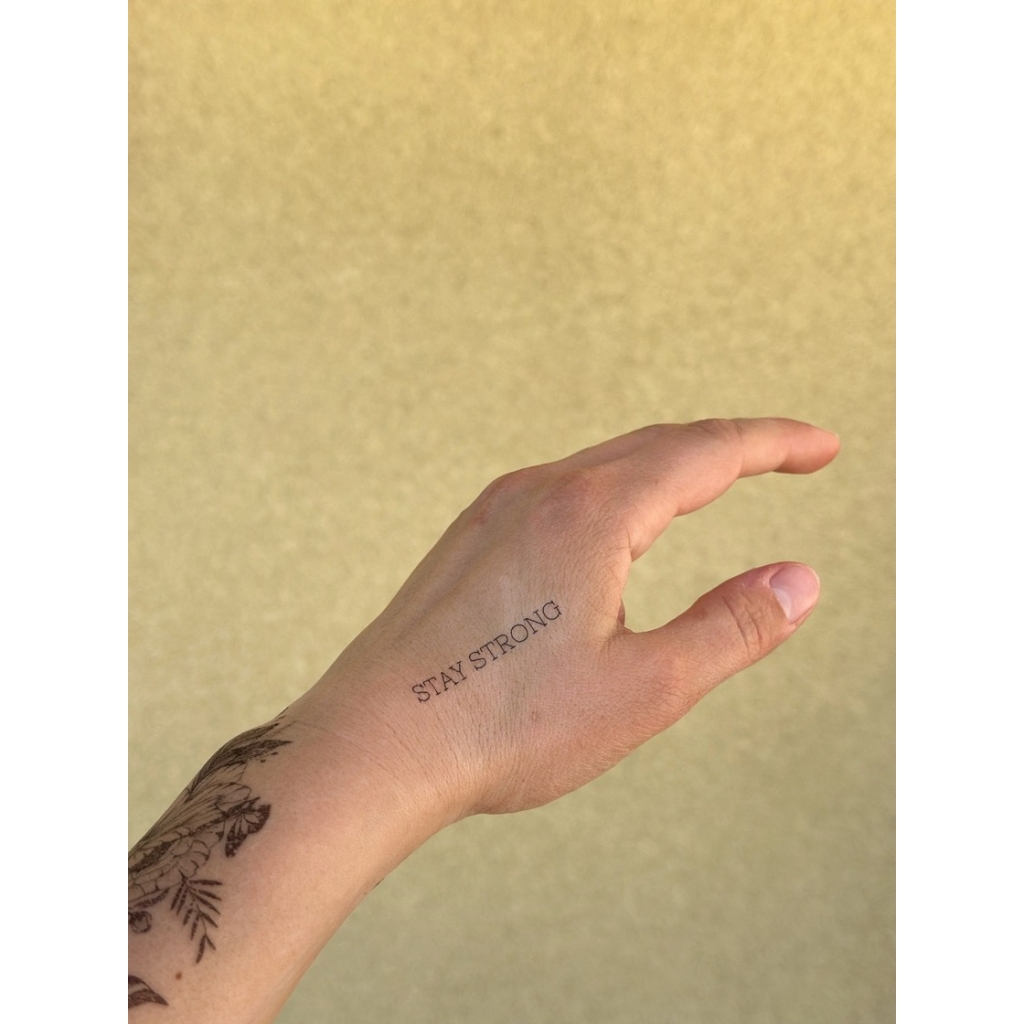 Sioou Temporary Tattoo Stay Strong (Pack of 5)
