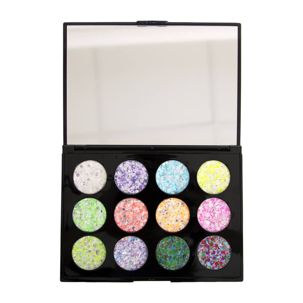 PXP - Palette 12 Chunky Glitter Cream - Le Printemps (Summer) (Neon)