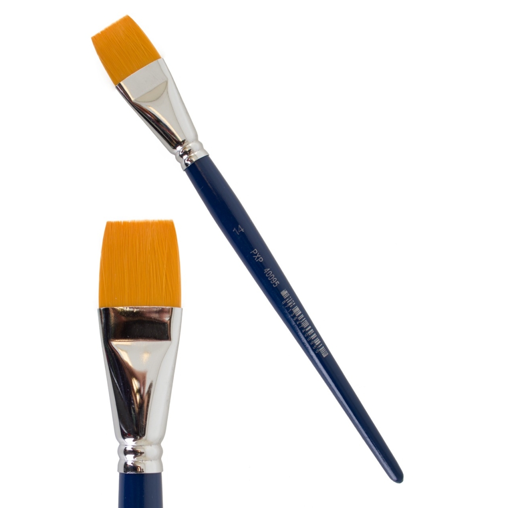 PXP Brush Flat Brush 1 Inch Long Size 14