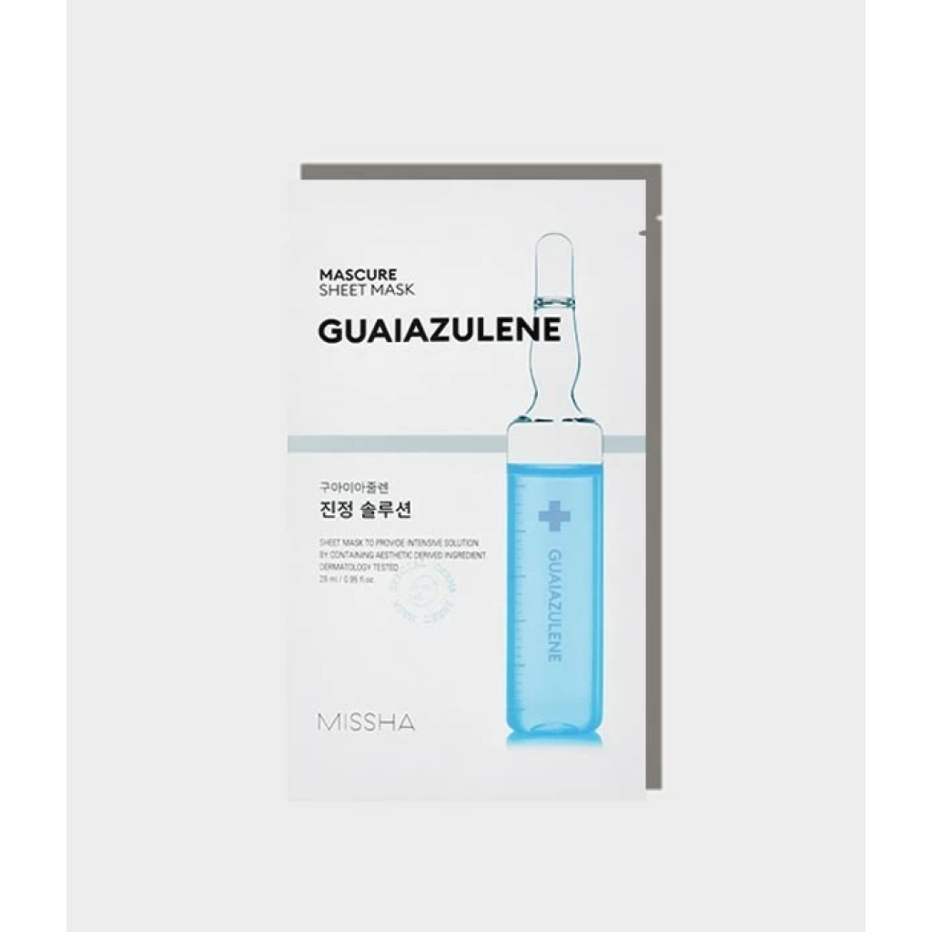 MISSHA CALMING SOLUTION SHEET MASK [GUAIAZULENE]