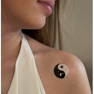 Sioou Temporary Tattoo Ying et Yang x5