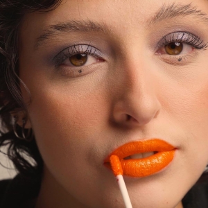 Unicorn Snot- Liquid Metal Lip Paint - Blaze (Sunset Orange)