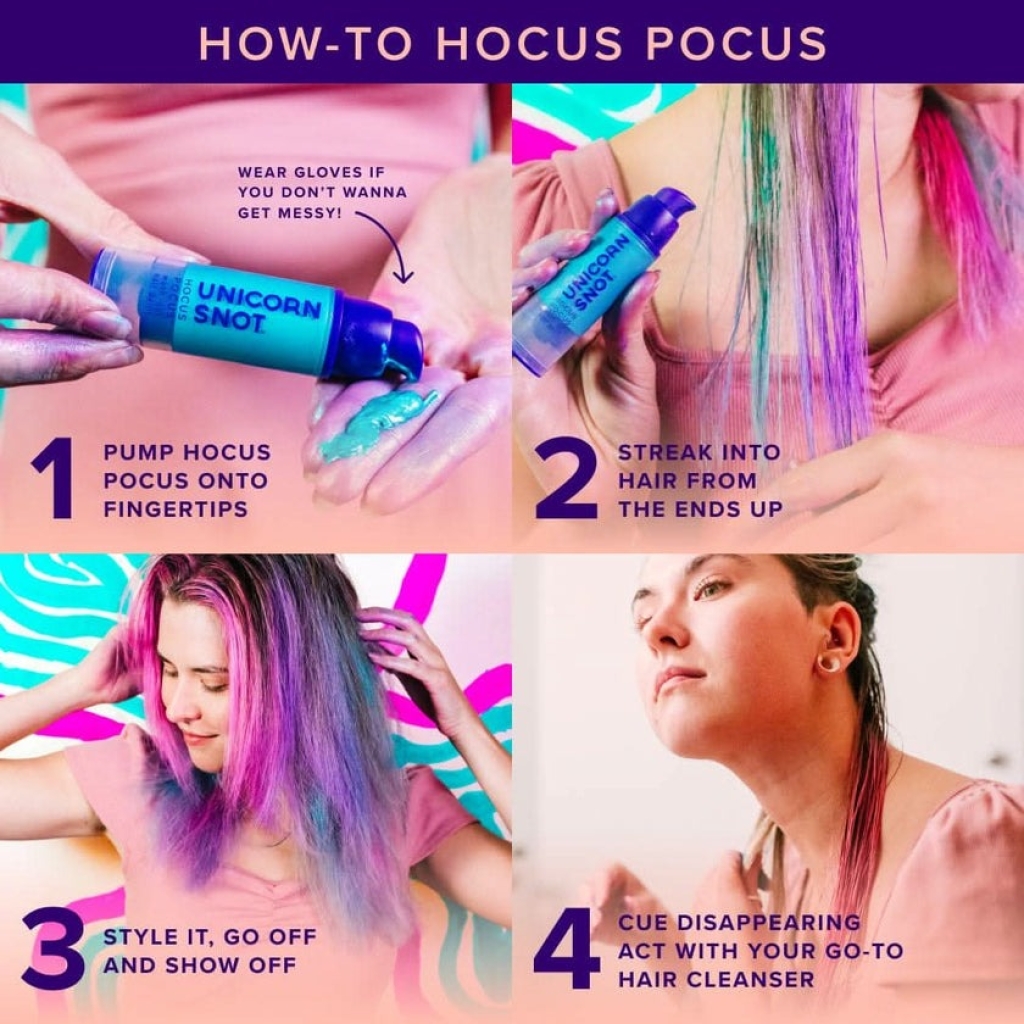 Unicorn Snot - Wash Out Hair Paint - SNAP Aqua Blue