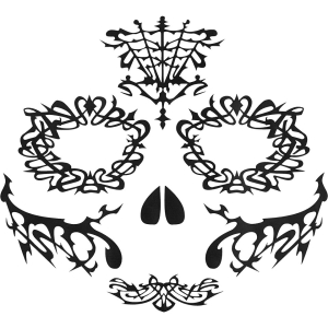 Face Lace - Day of the Dead Skull