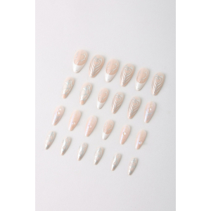 Never Have I Ever - Almond Press-on Nails - Chrome Hearts