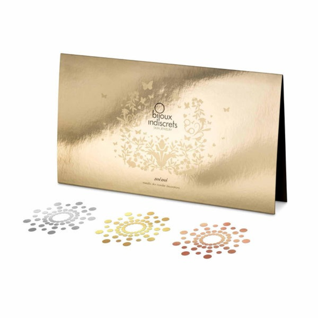 Bijoux Indiscrets Nipple Pasties - Mimi Metallic Temporary Tattoo