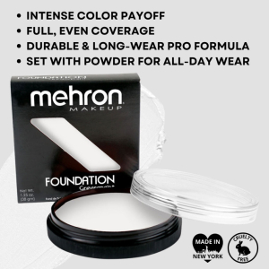 Mehron Foundation Greasepaint - White (14g/38g)