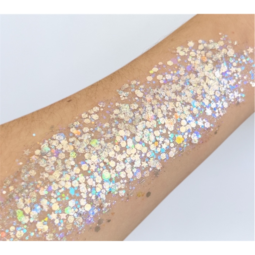 Amerikan Body Art Glitter Creme - Moonlight 15g (Silver and Blue)