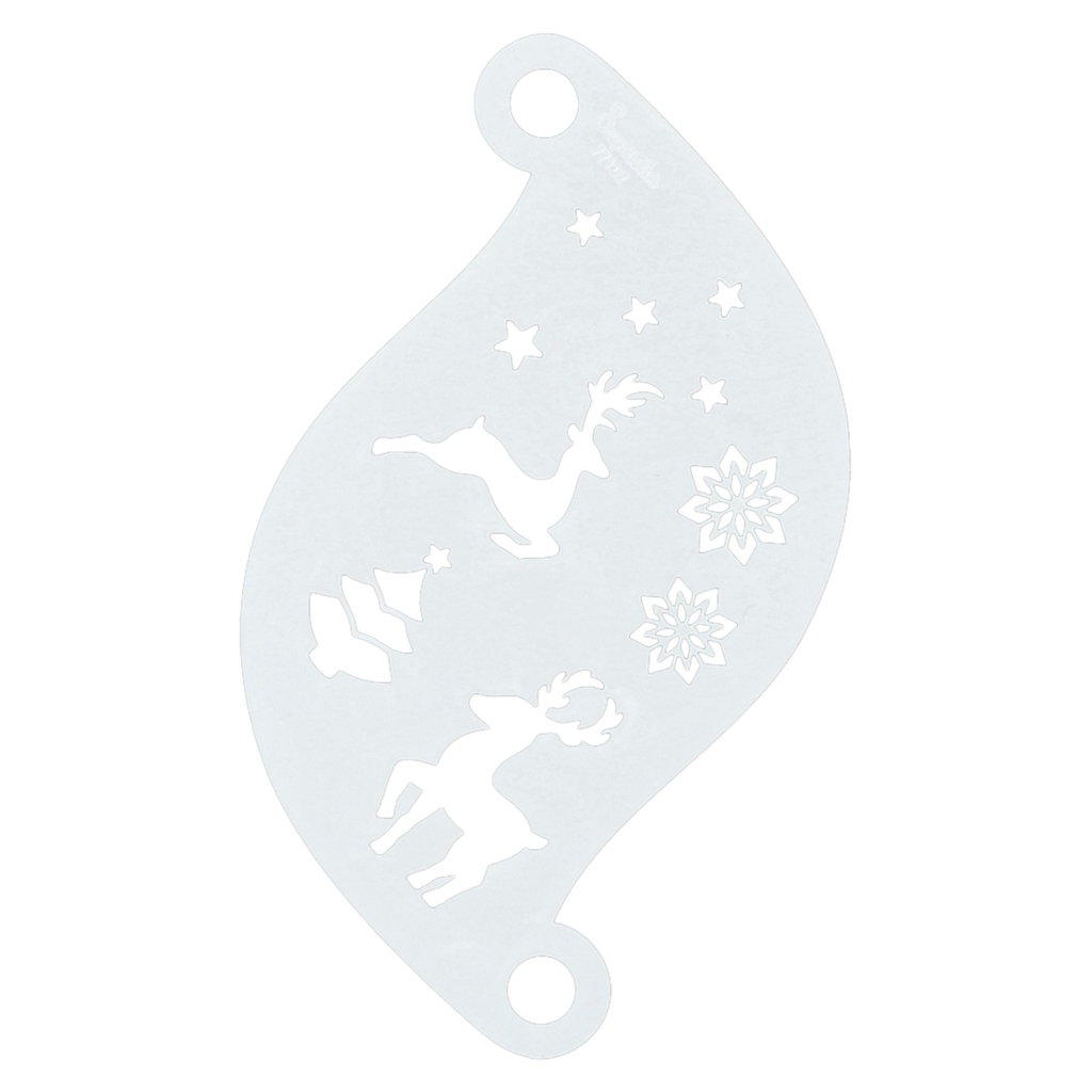 Superstar Stencil - Winter Wonderland (Reindeer + Snowflakes)
