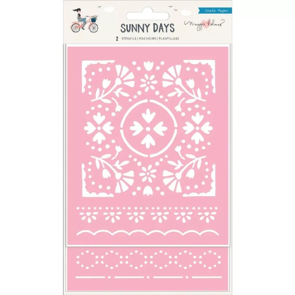 Maggie Holmes - Sunny Days Floral Stencils (2 Pack)