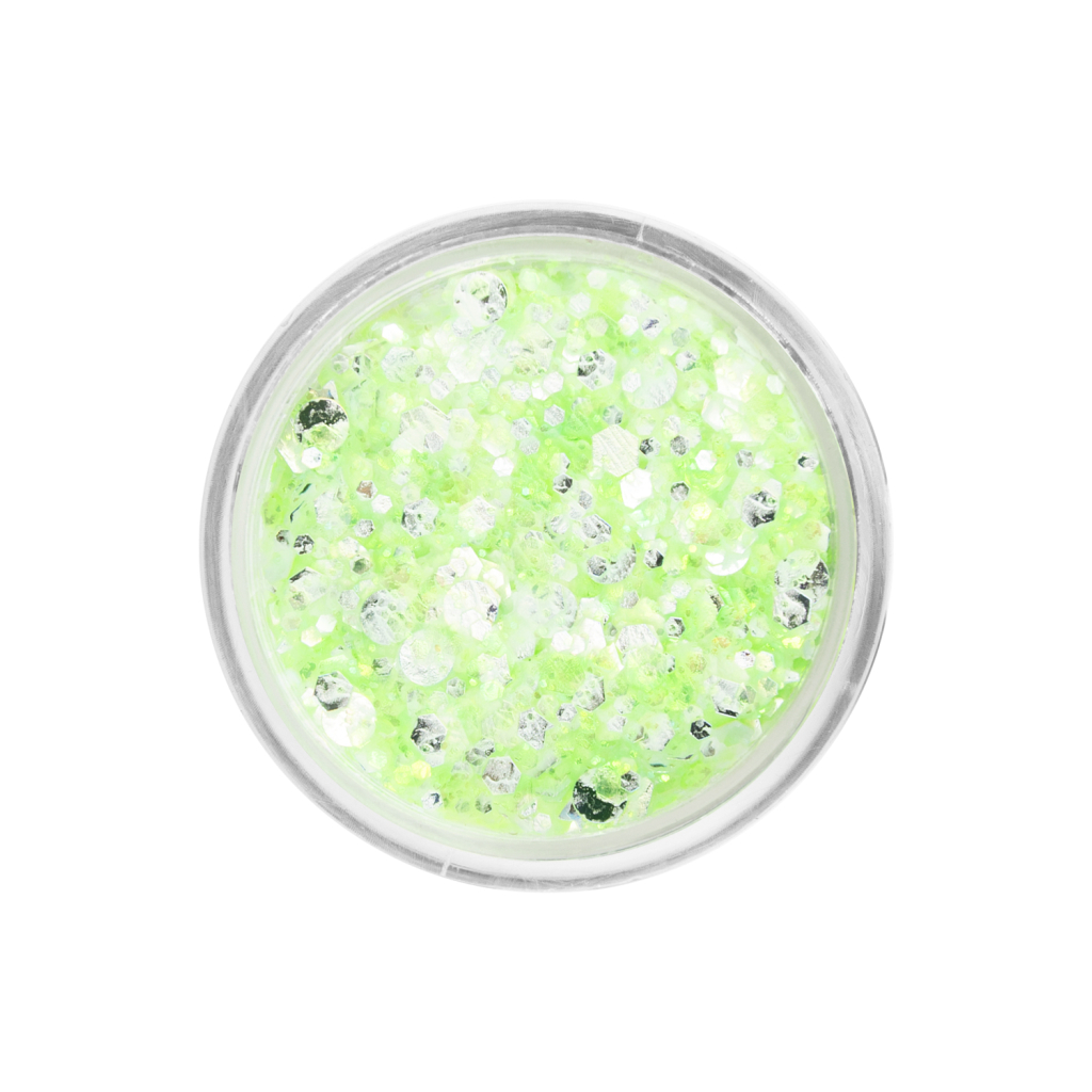 PXP - Chunky Glitter Cream - Neon Emerald Candy (Spring Green UV) 10ml