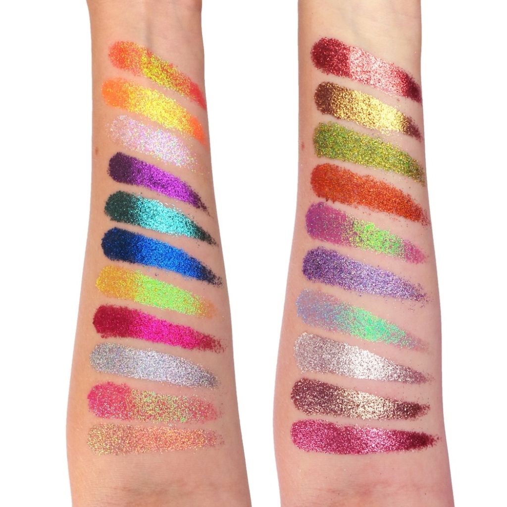 Rude Cosmetics - United Shades of Glitter - 21 Pressed Glitter Eyeshadow Palette