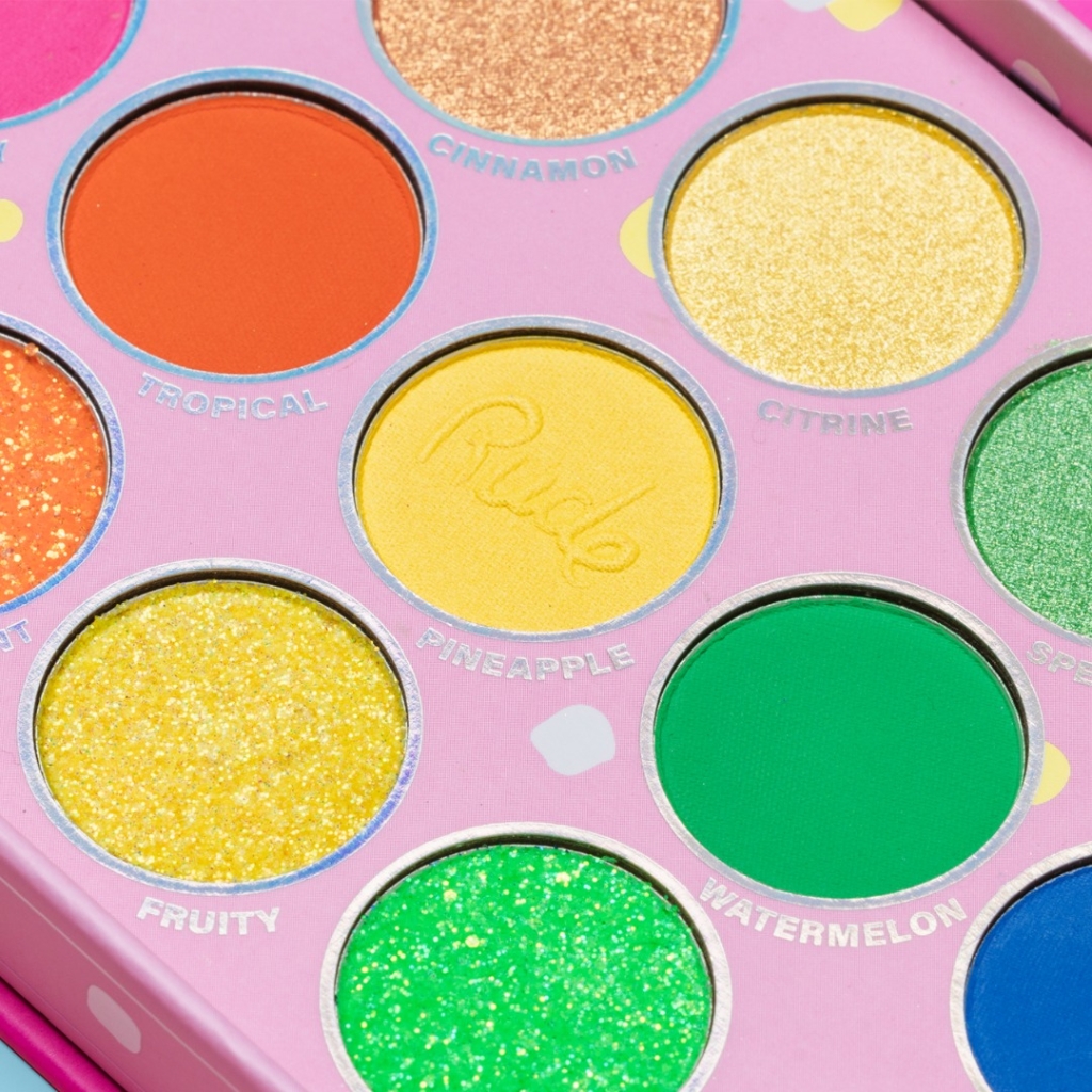 Rude Cosmetics – Mixed Fruit Neon & Bright Palette (Matte, Metallic & Glitter)