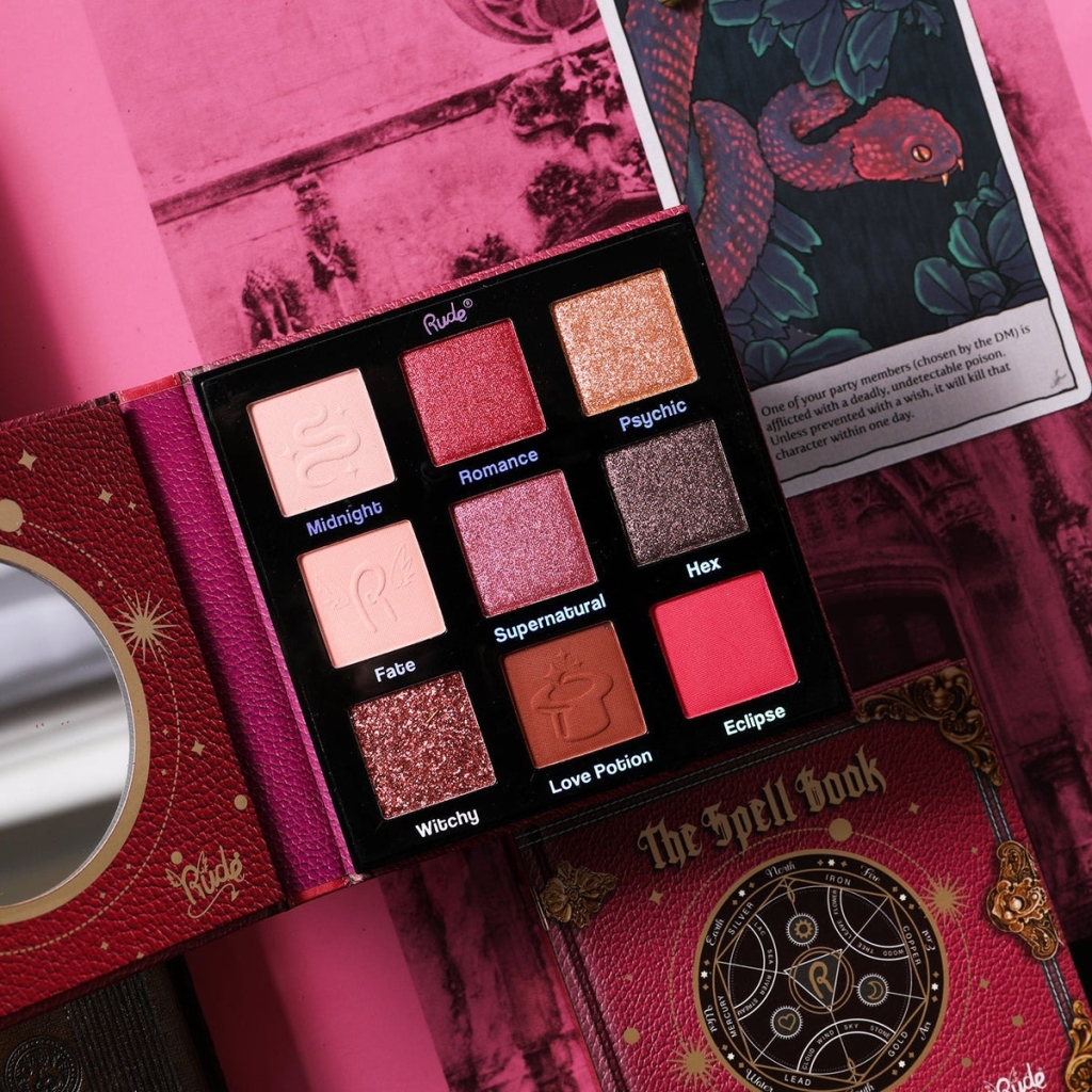 Rude Cosmetics – The Spell Book Eyeshadow Palette - Lust