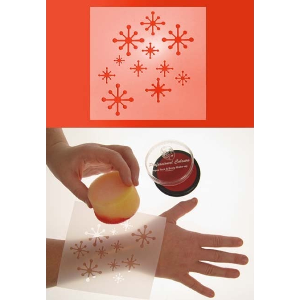 PXP Stencil - Retro Snowflakes
