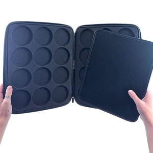 Jest Paint - Ultimate Professional Face Painting Case with Two Removable Foam Inserts (Pink)