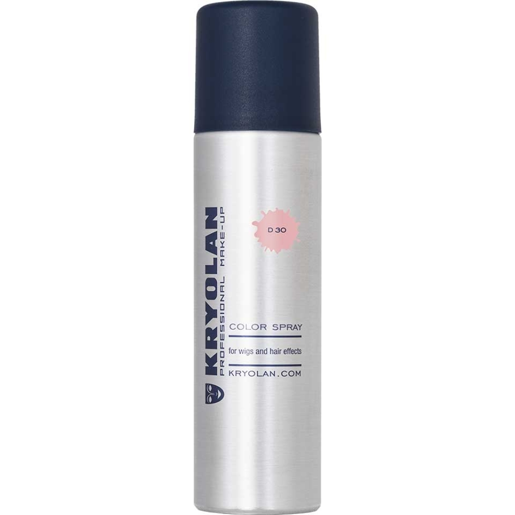 Kryolan Colour Spray - D30 Rose (Suitable for Skin and Hair)