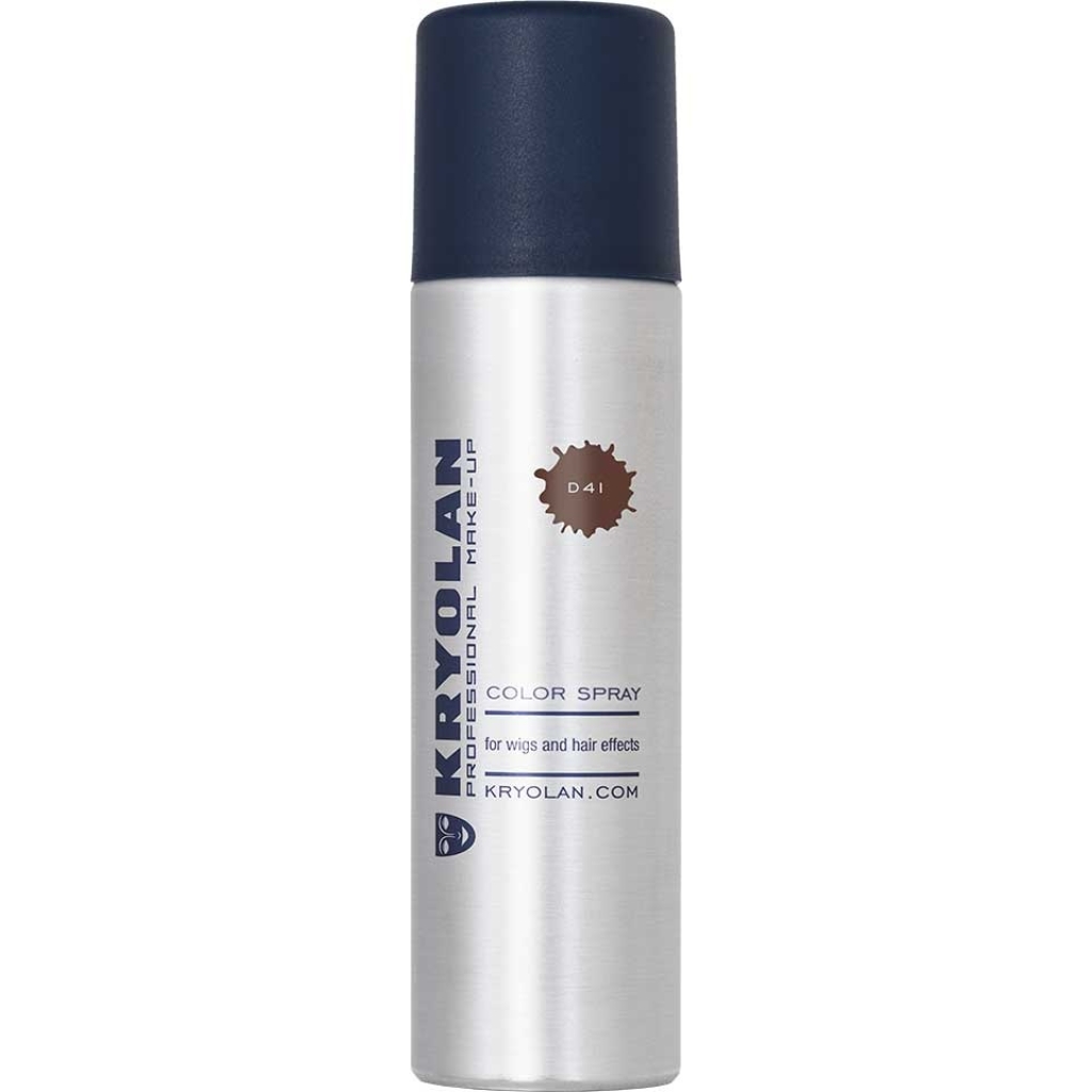 Kryolan Colour Spray - D41 Dark Brown(Suitable for Skin and Hair)