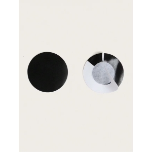 Pasties (Nipple Covers) - 1 Pair of Round Pasties Black Nipple Covers